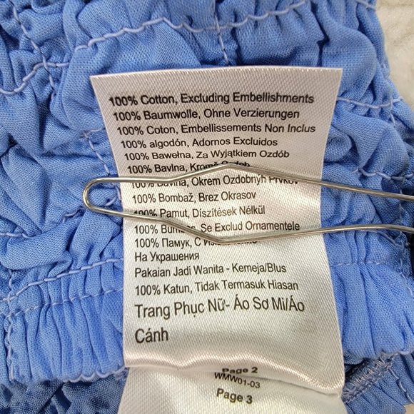 NWT Cotton On Blue Stretch Scrunchie Y2K Style Sleeveless Sexy Crop Top - Picture 12 of 12